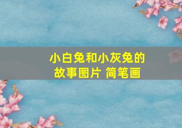 小白兔和小灰兔的故事图片 简笔画